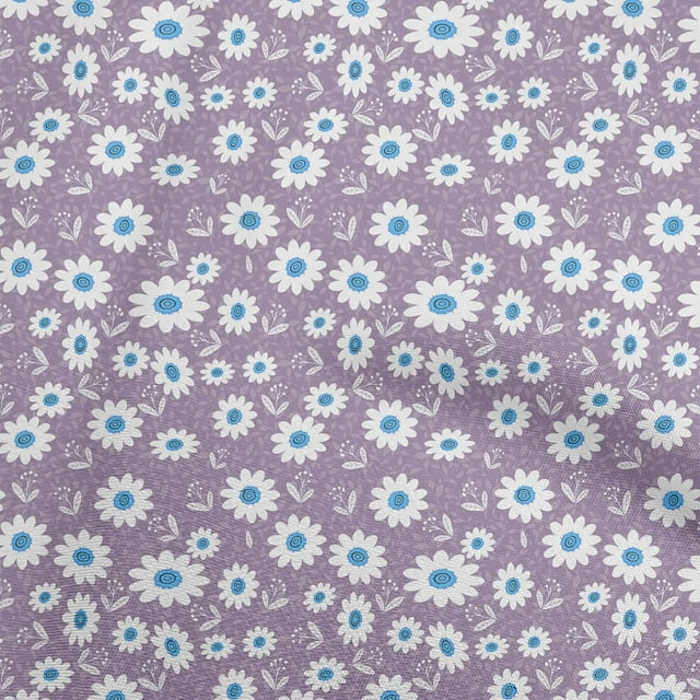 oneOone Viscose Jersey Améthyste Tissu Enfants Robe Florale Tissu Tissu Imprimé par la Cour 60 Pouces de Large