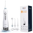 thumbnail image 1 of Irrigador bucal USB recargable, hilo Dental portátil, chorro de agua Dental, tanque de agua de 300ML, limpiador de dientes impermeable, 1 of 4
