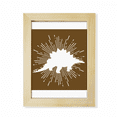 thumbnail image 1 of Armor Herbivore Speed Figure Desktop Adorn Photo Frame Display Art Painting Wooden, 1 of 3