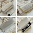 thumbnail image 4 of Women's Messenger bag artificial leather shoulder bag wrist purse clutch bag, Messenger bag - white, 4 of 6