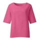 thumbnail image 4 of Tops de Mujer Elegantes Blusas Casuales Camisas de Moda Mangas Recortadas Cuello Redondo Línea de Algodón Camisa Suelta Blusa Odeerbi  ODB154940, 4 of 7