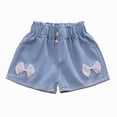 thumbnail image 4 of UAYOTSE Shorts for Girls Summer Elastic Casual High Waisted Loose Shorts,Sizes 9-10 Years, 4 of 9