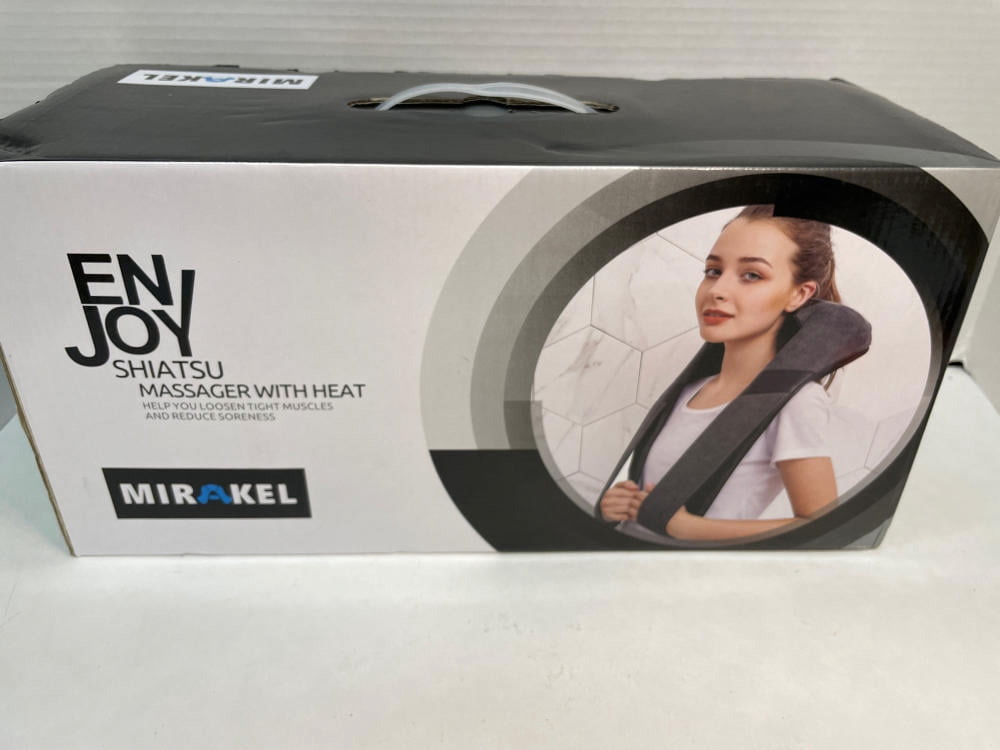 Mirakel Neck Massager, Shiatsu Back Neck Massager with Heat