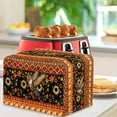 thumbnail image 3 of Xixirimido Aztec Tribe Sunflower Hummingbird Print Toaster Covers Bread Maker Cover, Kitchen Small Appliance Covers, Microwave Toaster Oven Cover Toasters Kitchen Accessories, for 2 Slice, 3 of 7