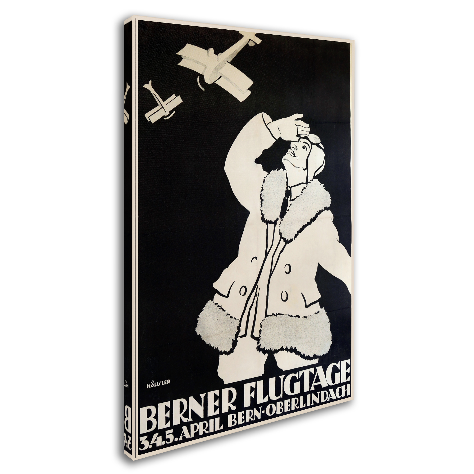 Vintage Apple Collection 'Berner Flugtage' Canvas Art