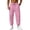 Pink, variant on LWavelet Jogger Sweatpants for Men Drawstring Elastic Waist Jogging Pants Fall Casual Workout Hiking Pants with Pockets
