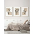 thumbnail image 1 of 3pcs Floral Pattern Unframed Painting, Abstract Wall Art Prints For Home Decor, 1 of 5
