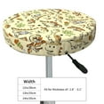 thumbnail image 4 of Daiia Cartoon Dinosaurs Stool Covers Round,Round Bar Stool Covers Waterproof Bar Chair Covers Washable Stool Cushion Slipcover for 12-14 Inch Chair-13 inch, 4 of 7