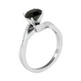 thumbnail image 2 of AoneJewelry 1.10 Carat Black & White Diamond Solitaire Style/ Engagement Ring In 14K White Gold, 2 of 5