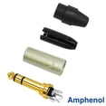 thumbnail image 2 of Cable de Audio WBC-PRO Negro Ultra Silencioso 6,35 mm con Conectores de Oro y Chaqueta Tweed, 20 Pie, 2 of 7