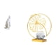 thumbnail image 5 of Escultura de pingüino, estatua de animal, estatua de hoja, adorno de mesa, resina, hierro, artesanía creativa, ideal para dormitorio, sala de estar, c, 5 of 8