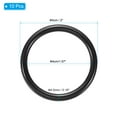 thumbnail image 2 of Uxcell 2 Inch Dream Catcher Rings, 10 Pcs Plastic Macrame Wreath Floral Round Ring Hoop, Black, 2 of 6
