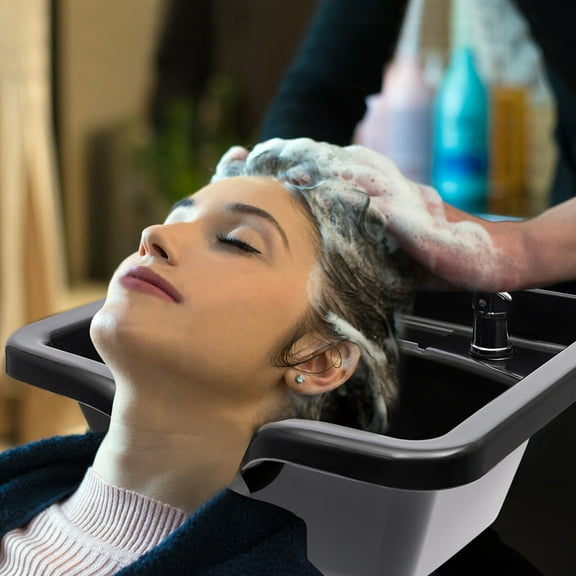 ABS Shampoo Bowl Hair Sink Barber Backwash Beauty Salon Equipment with Neck Rest