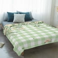 thumbnail image 4 of Watercolor Floral Blanket Soft Cozy Warm Throw Blanket for Couch, Plush Fuzzy Flannel Fleece Blankets for Sofa, Spring Flowers Leaves Botanical Green Plaid Bed Blankets Gifts for Men, 50"x60", 4 of 9