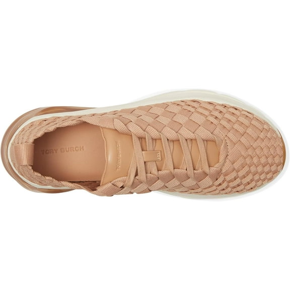 Tory Burch Women's Good Luck Woven Trainer Sneaker, Vintage Blush
