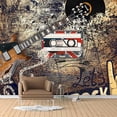 thumbnail image 2 of Idea4wall 6pcs Vintage Bar Theme Peel and Stick Wallpaper Removable Wall Murals Large Wall Stickers for Home Decoration, 100"x24", 2 of 5