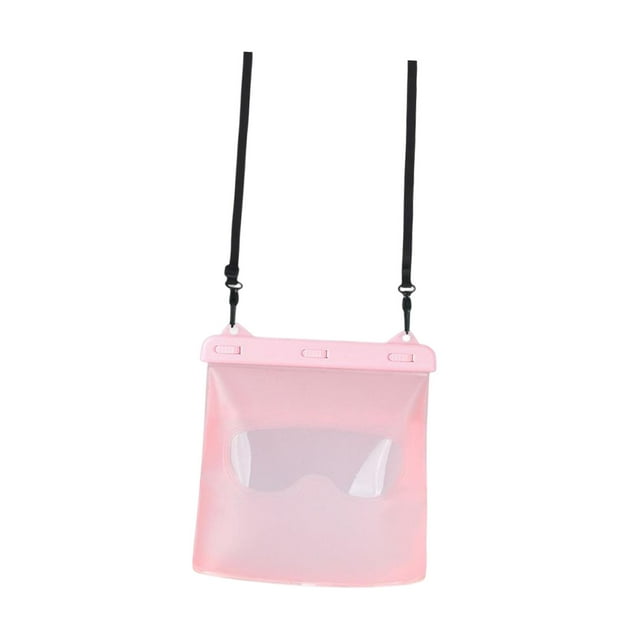 jinwen Waterproof Storage Bag Swimming Unisex with Shoulder Strap Shoulder Bags Pink