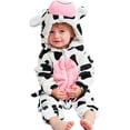 thumbnail image 1 of Disfraz de vaca para niños pequeños - Mono adorable de vaca de felpa de 80 cm JM, 1 of 4