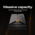 thumbnail image 6 of Seagate FireCuda X Vault 8TB External Gaming Hard Drive with USB-C Connection and RGB Lighting, 6 of 14