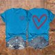 thumbnail image 2 of Tops Cortos para las Mujeres, Casual Impreso Delantero Corto Espalda Larga Manga Corta Raglan Cuello Redondo Blusa Hecha de Poliéster, Tops Largos para las Mujeres, 2 of 3