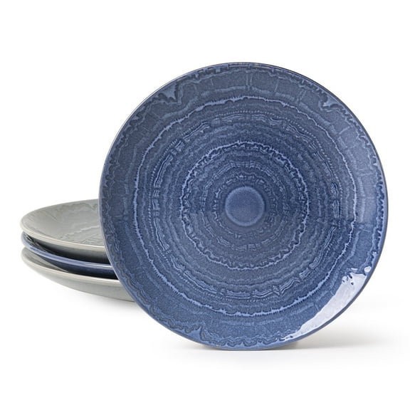 MONITO Ceramic Dinner Plate Sets, Pasta Bowls Set of 4, Salad Plates, Microwave Safe, Stoneware Dishes Set, Dinnerware Set For Restaurants And Kitchens