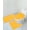 Yellow, variant on 3 Piece Bath Rug Set Pattern Bathroom Rug (20"x32")/large Contour Mat (20"x20") with Lid Cover (Orange)