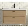 thumbnail image 2 of Hermosa 36" Floating Bathroom Vanity Oak, 2 of 11