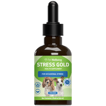 Pet Wellbeing - Stress Gold for High Stress Situations in Dogs - 2oz (59ml)