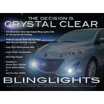 New 2012 2013 2014 Mazda5 Mazda 5 LED Foglamps Foglights Driving Fog Lamps Lights Kit