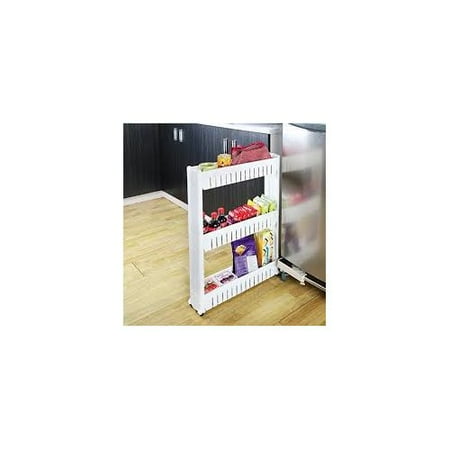 Purpose Utility Cart - Evideco 3 Tier Slim Rolling Multi Purpose Kitchen Bathroom Utility Cart