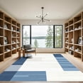 thumbnail image 2 of ODIKA 2'x3' Machine Washable Non-Slip Area Rug, Geometric Navy Blue High Traffic Rug, Blue, 1051523, 2 of 7