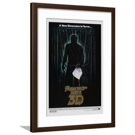 FRIDAY THE 13TH PART 3: 3D [1982], directed by STEVE MINER. Framed Print Wall (Best Black Friday Deals For Computer Parts)