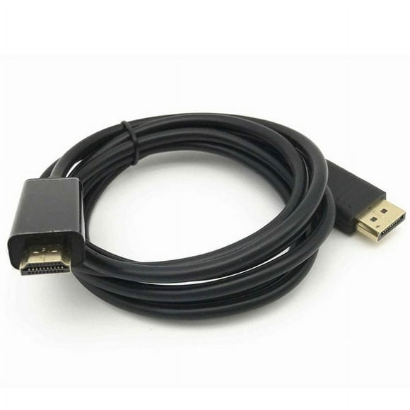 Simyoung DP to HDMI Cable 6FT Gold Plated Display Port DP to HDMI Displayport to HDMI Cable Adapter 4K Full HD 1080P Adapter Cable Black