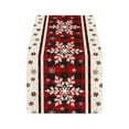thumbnail image 2 of 72" Red Snowflake Tablecloth - Polyester Christmas Dining Decor for Parties (72.05x12.99in), 2 of 6