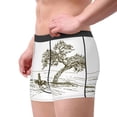 thumbnail image 2 of Vsdgher Cowboys Riding A Horse Near A Tree Pattern Men's Boxer Brief Underwear,Soft Funny Underwear for Men-Small, 2 of 5
