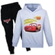 thumbnail image 3 of Disney Pixar Cars Lightning McQueen ropa deportiva para niños, trajes para niñas, Sudadera con capucha delgada Kawaii, pantalones negros, conjuntos de ropa de abrigo para niños, 3 of 5