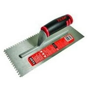 Task Tools 240655 4.5 x 11 in. Tempered High Carbon Steel Notched Trowel