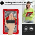 thumbnail image 2 of Case for Samsung Galaxy Tab A7 10.4 2020 Model SM-T500/T505, Kids Friendly Heavy Duty Rugged Shockproof Adjustable Kickstand Full Protective Tablet Cover with Hand/Shoulder Strap, Red+Black, 2 of 8