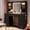 Black, variant on iPormis Vanity Desk with Mirror and Lights, Glass Top Makeup Vanity with RGB Light and Charging Station for Girls , White