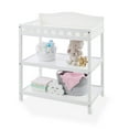 thumbnail image 6 of Badger Basket Simply Stylish 2-Shelf Wooden Diaper Baby Changing Table, White, 6 of 9