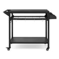 thumbnail image 3 of Yiwa Table de Préparation de BBQ à 3 Niveaux, Chariot de Gril Extérieur Roulant avec Roues Verrouillables, Support de Four à Pizza et Grand Espace de Rangement, 3 of 8