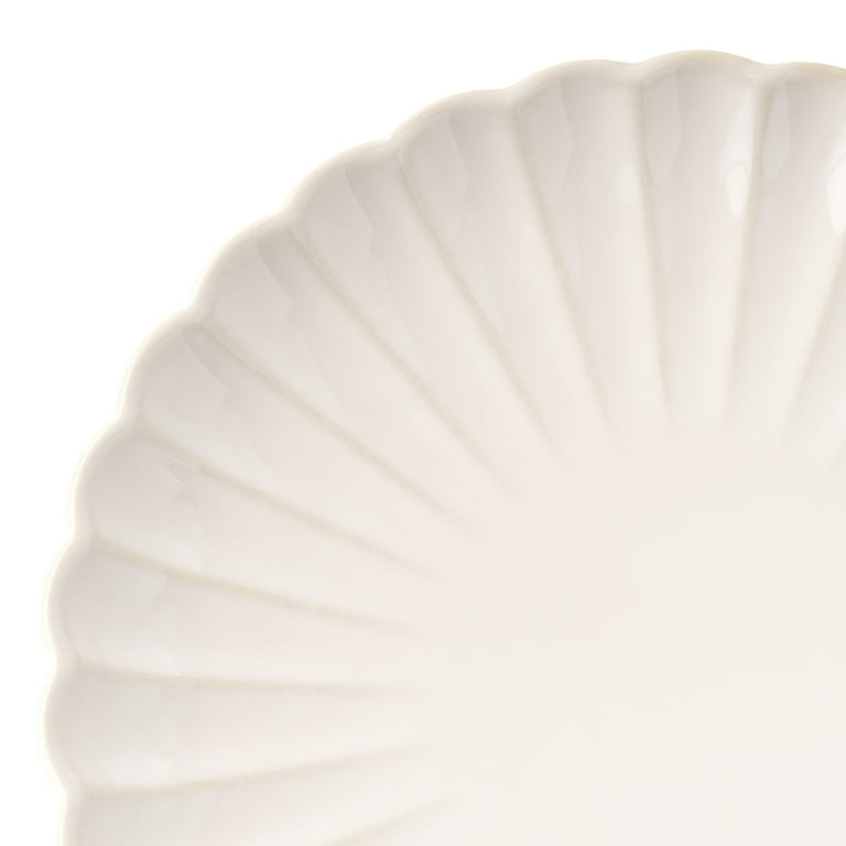 The Pioneer Woman Colette Cream Salad Plate 8.5-inch scalloped