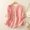 Pink, variant on Linen Shirt Women Regular Fit Embroidery Womens Cute Tops 3/4 Sleeve V Neck Blouses for Women Casual M-2XL