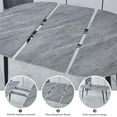 thumbnail image 2 of Sweiko Extendable Dining Table, 40"-71" Oval Table,  Wooden Kitchen Table for 4-8 People, Grey Dining RoomTable for Home, Office, 2 of 8