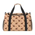 thumbnail image 1 of Fotbe Turkey And Autumn Leaves Bolsa de Viaje con Estampado, Bolsa de Fin de Semana para Mujer con Compartimento para Zapatos, Bolsa de Gimnasio con Bolsillo Húmedo, 1 of 7