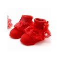 thumbnail image 2 of Babula Infant Baby Girl Ruffle Lace Anti Slip Frilly Princess Socks 0-1Y, 2 of 6