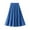 Dark Blue, variant on IROINNID Long Comfort Waist Skirt For Women Summer Skirt High Waist Auricular Margin Pleated Skirt i Skirt Solid Color Skirt