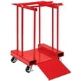 thumbnail image 3 of Global Industrial 270217C Forkliftable Cylinder Storage Caddy with Mobile for 4 Cylinders, Red, 3 of 7