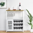 thumbnail image 1 of Yiwa Wine Bar Cabinet - Large Capacity Liquor Cabinet with Storage, Adjustable Shelves for Glassware, Sturdy MDF Construction, Easy Assembly Wine Rack Ideal for Dining Room Bar & Kitchen, 1 of 8