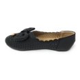 thumbnail image 4 of Victoria K Women's Diamond Cut Out With Embossed Bow Ballerina Flats, 4 of 5